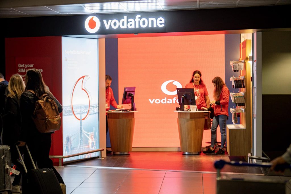 Vodafone store at Lisbon Airport