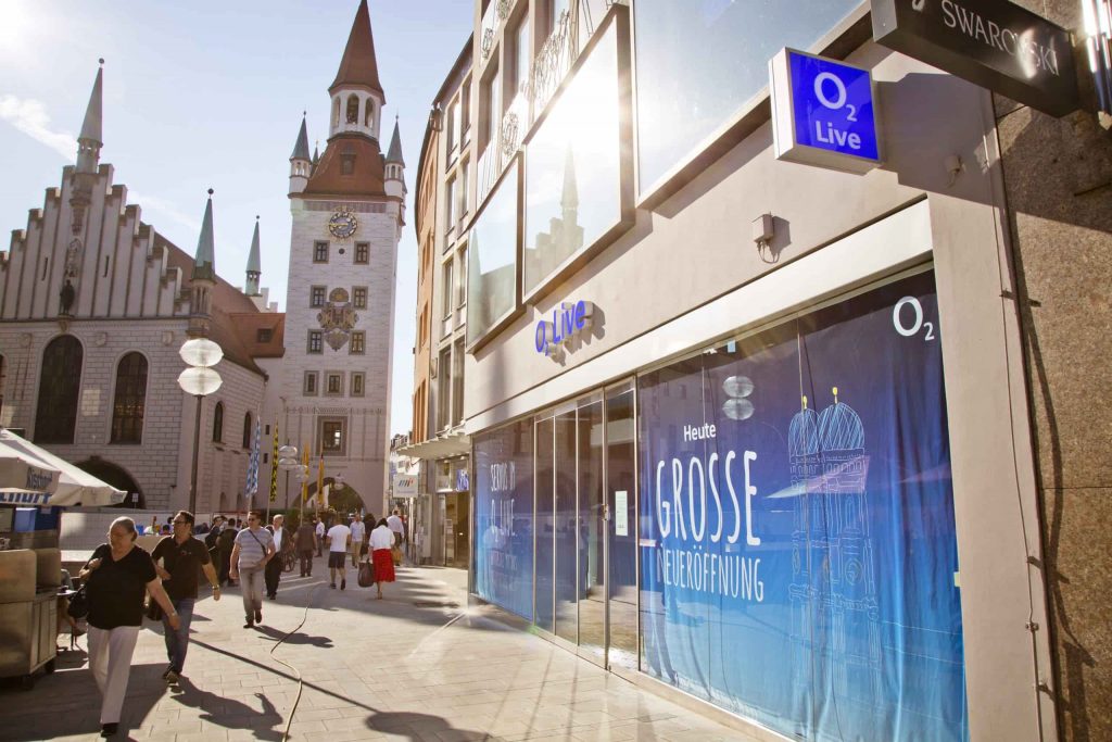 O2 store in Munich, Germany