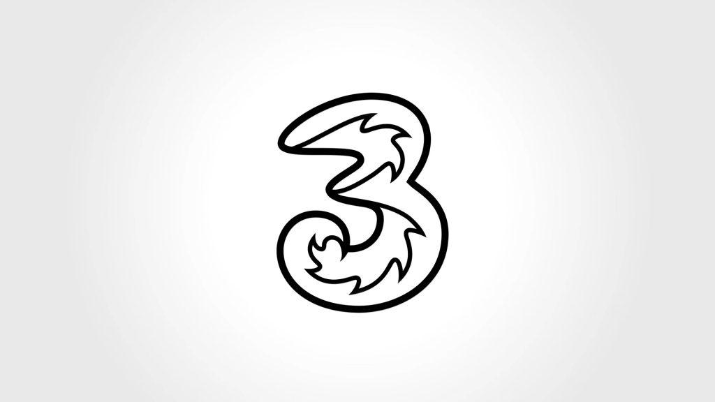 Three telecom logo