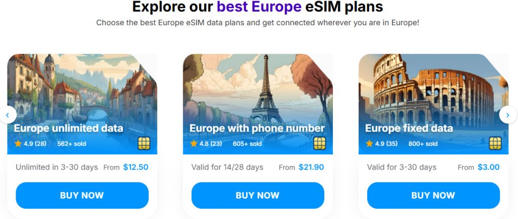 Best eSIM for Europe