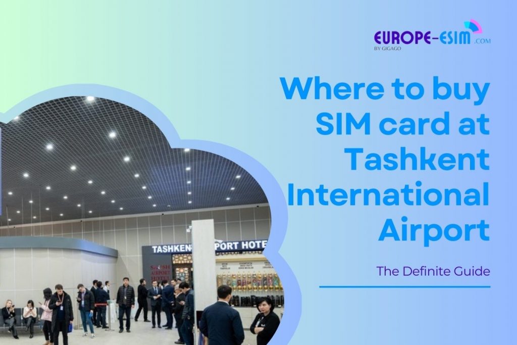 Buying SIM card at Tashkent airport