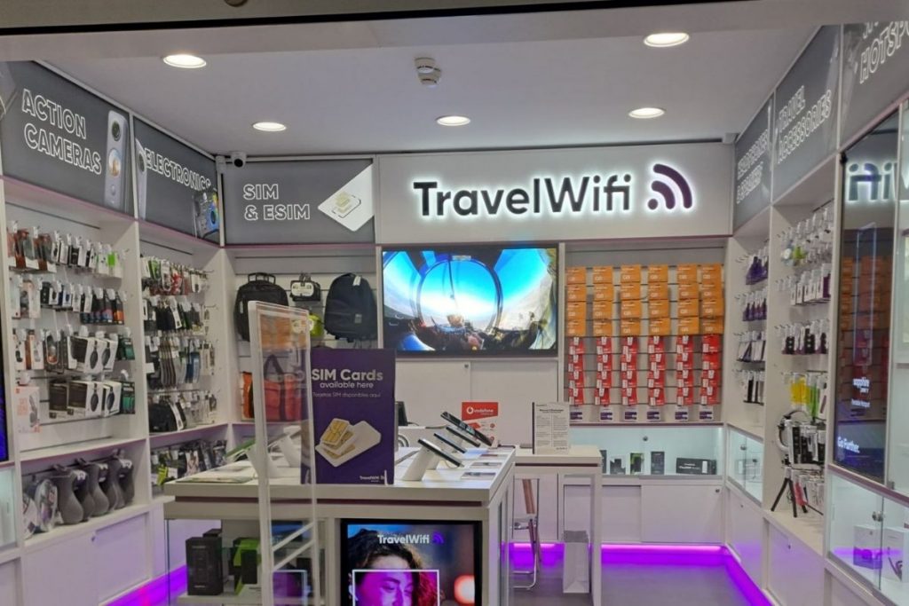 TravelWifi store at Palma de Mallorca Airport