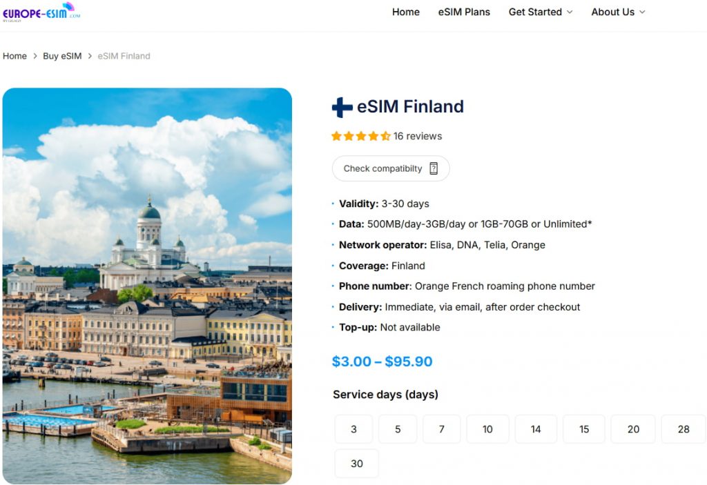 Best eSIM for Finland