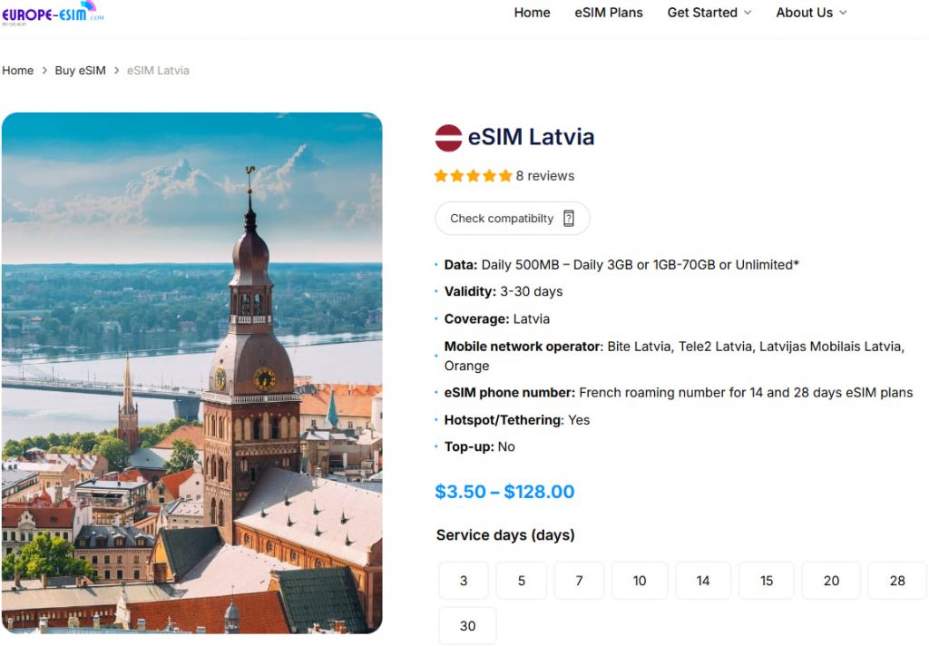 Best eSIM for Latvia