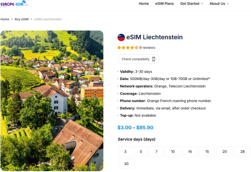 Best eSIM for Liechtenstein