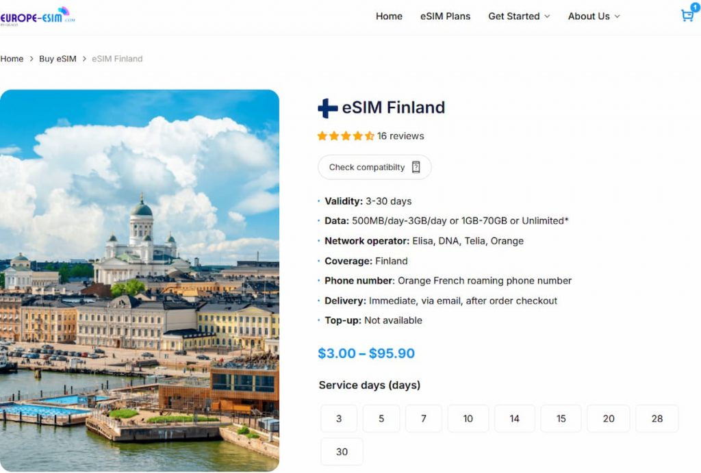 Estonia eSIM plans