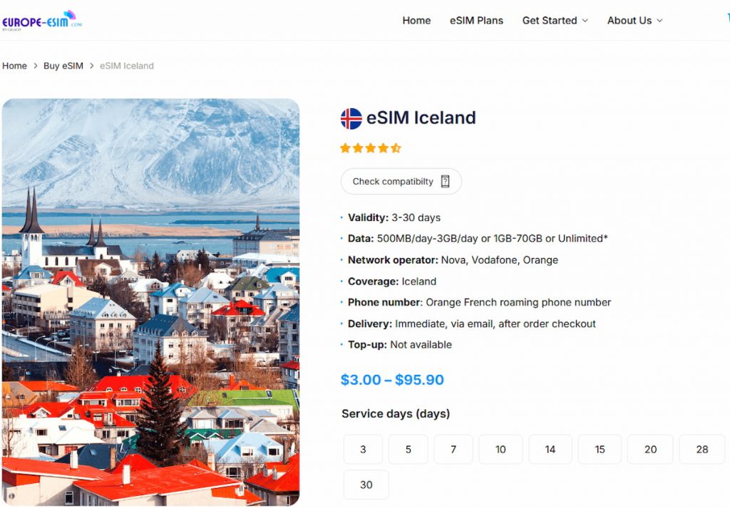 Iceland eSIM plansIceland eSIM plans