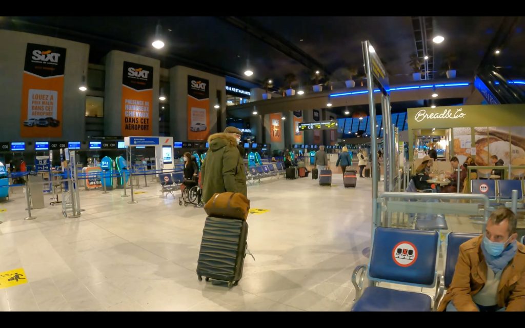 inside nice airport france