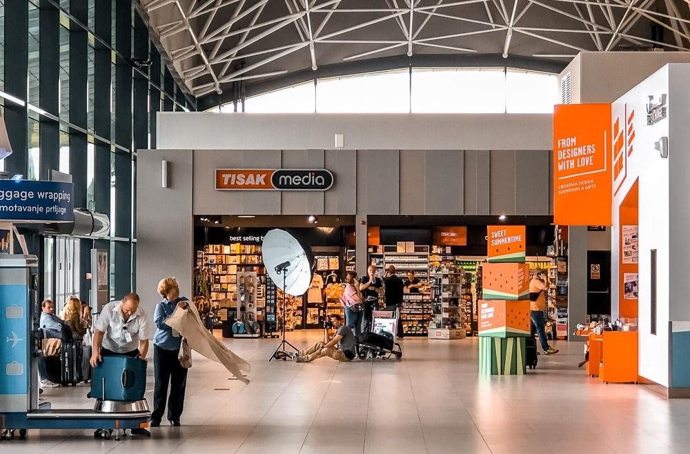 tisak store at zagreb airport croatia